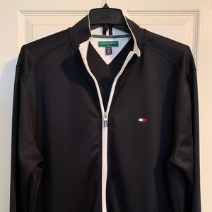 Tommy Hilfiger mens gently worn black performance jacket